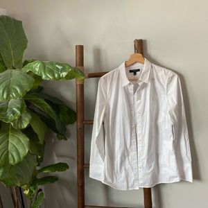Basic white button up